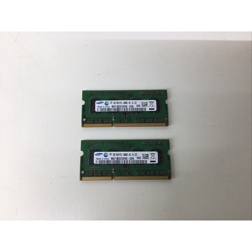 Lot of 2-M471B2873FHS-CH9 Samsung Laptop Memory 1GB 1Rx8 PC3-10600S-09-10-ZZZ