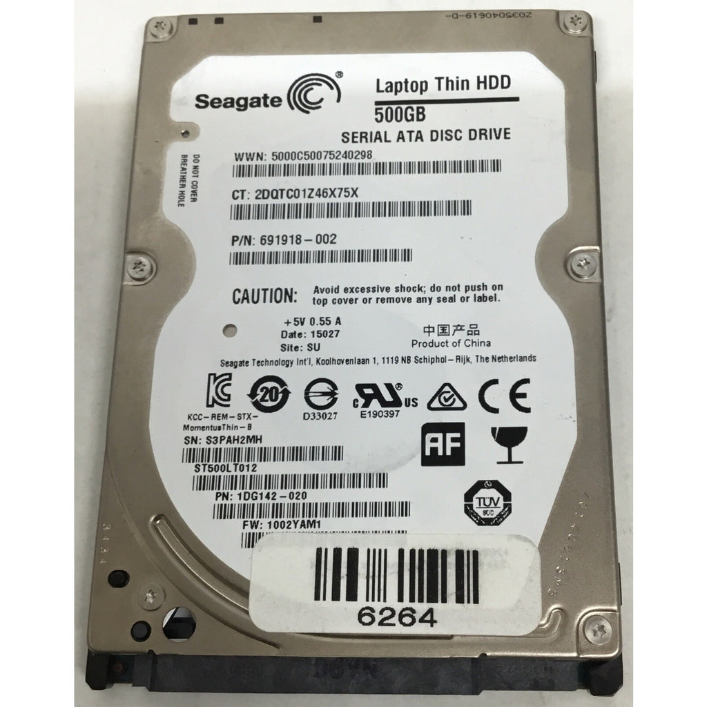 Laptop Computer Seagate ST500LT012 691918-002 500GB Momentus Hard Disk Drive
