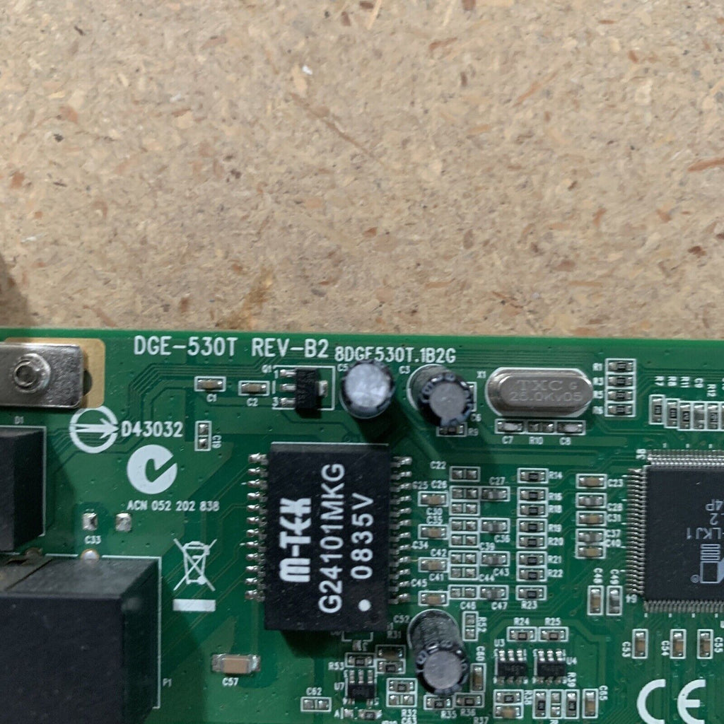 D-Link DGE-530T Gigabit Rj45 PCI Network Adapter - Low Profile - Damaged Bracket