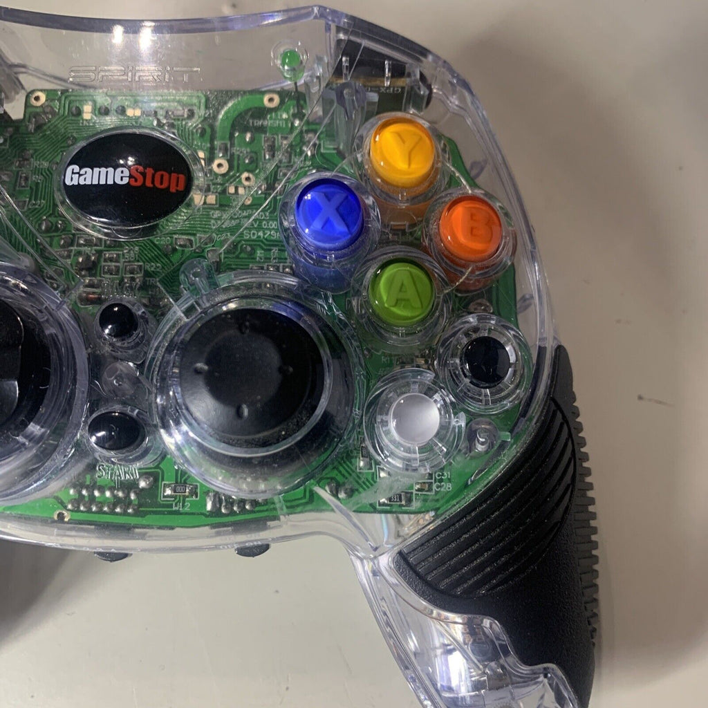 GameStop Spirit Xbox Wireless Transparent Controller - No Battery/Missing Dongle