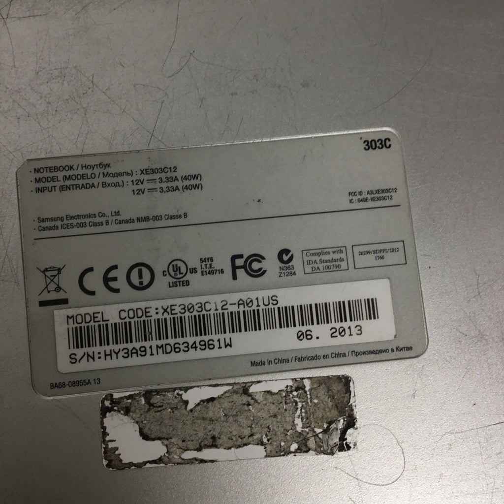 LOT OF 4 Samsung Chromebook (XE303C12-A01US) 11.6" For Parts