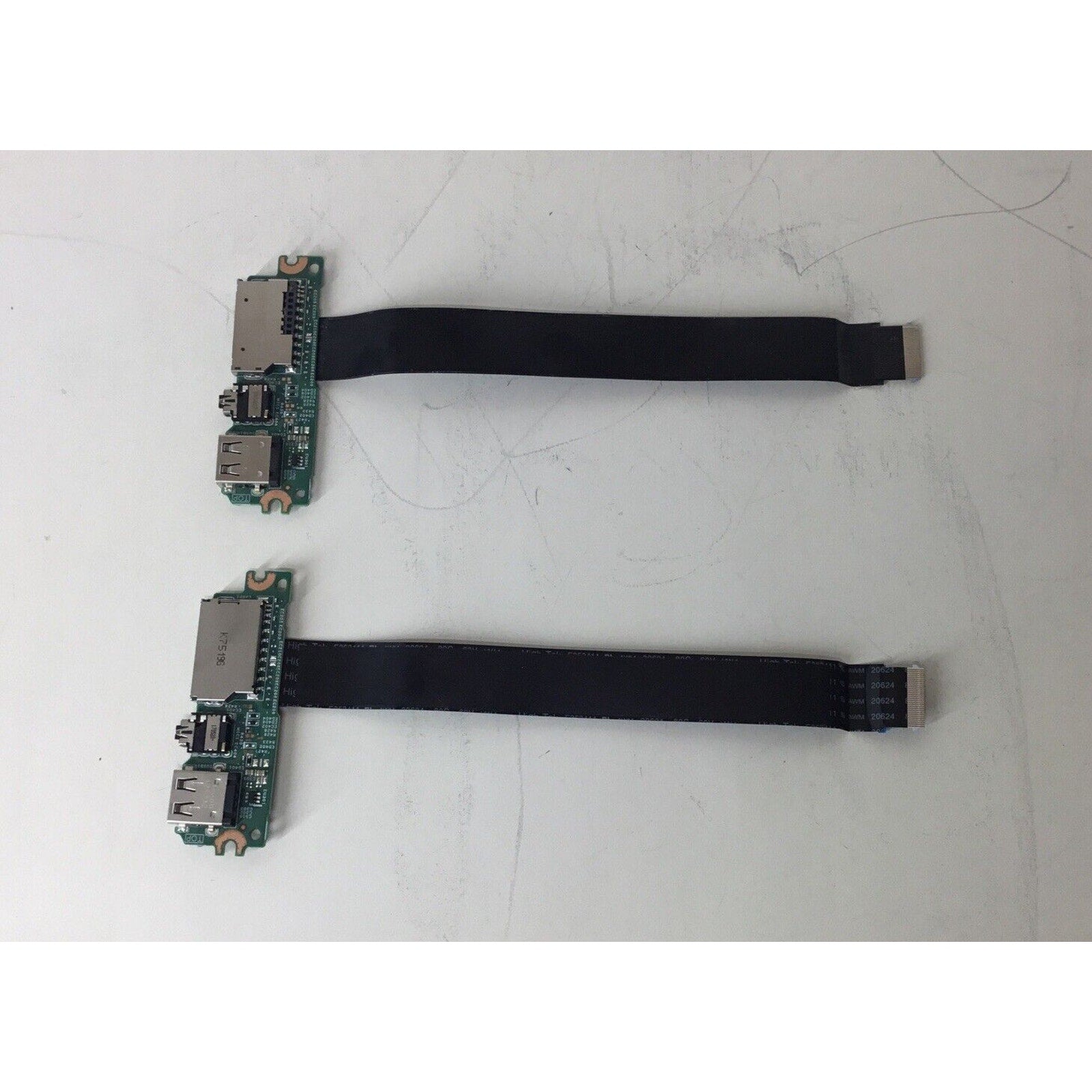 Lot of 2 - Dell Inspiron USB Audio SD Card Reader Board w Cable 0WVYY9