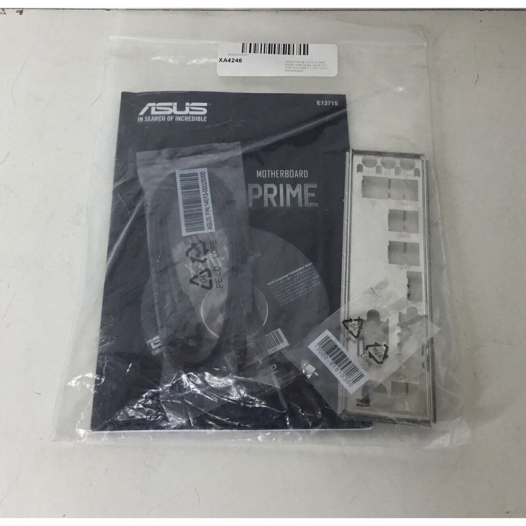 ASUS PRIME X370-A Motherboard User Guide w/ CD, I/O Shield, Cable, Screws