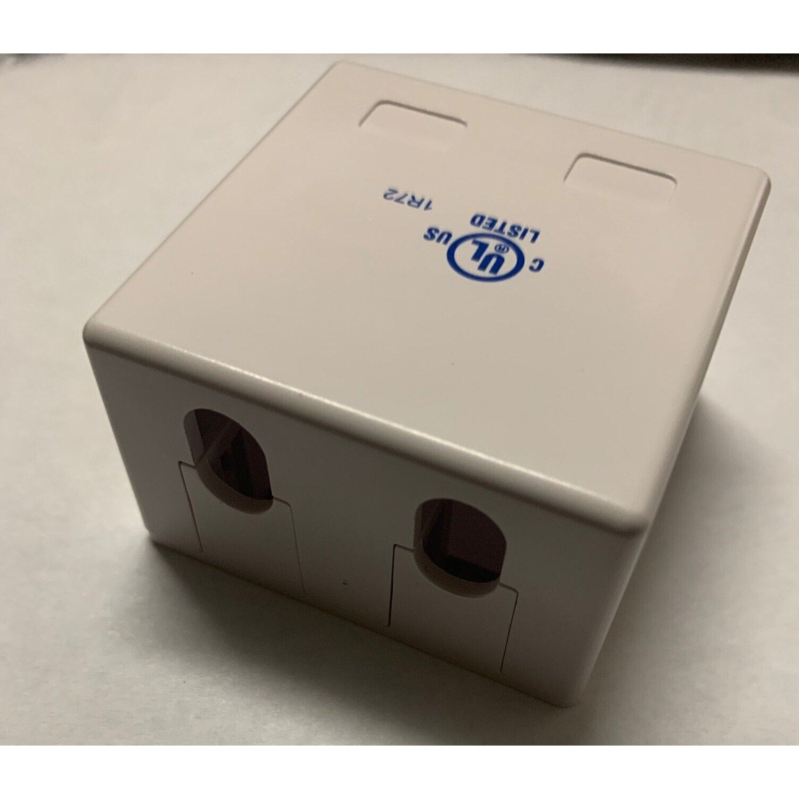 2-Port RJ45 Blank Surface Wall Mount Box - For Cat5e Cat6 Cat6a Keystones