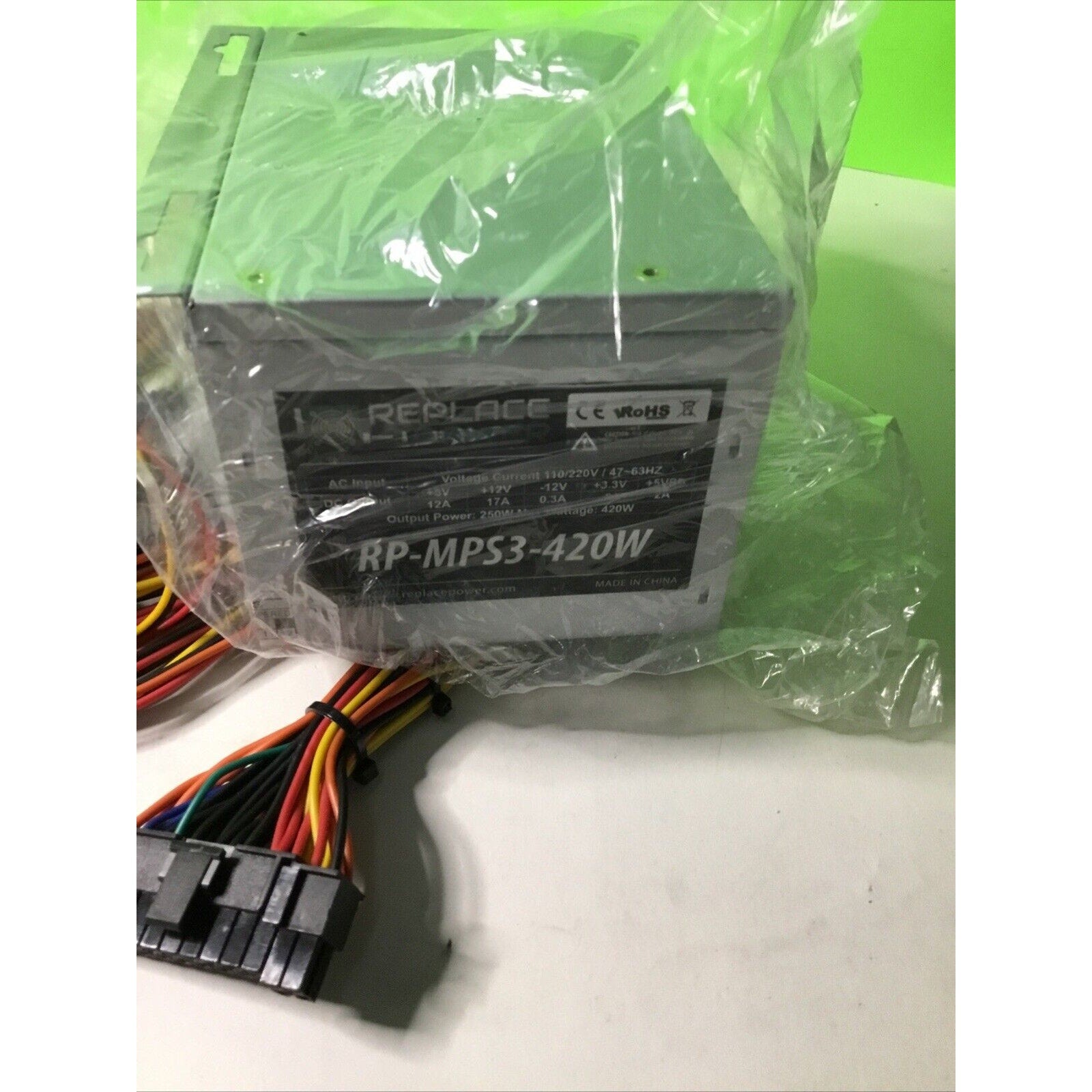 Replace Power RP-MPS3-420 420W Micro PS3 Power Supply