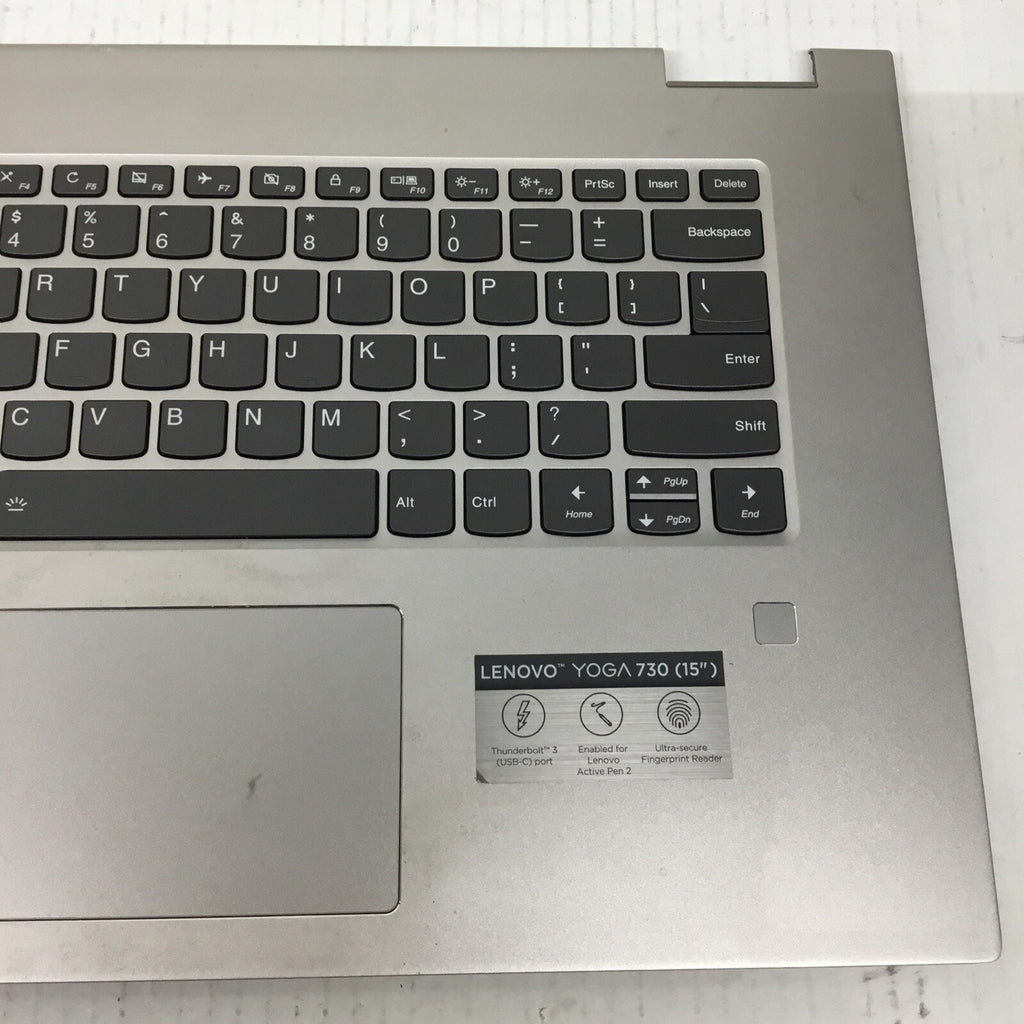 Lenovo Yoga 730-15IKB 730-15IWL 15.6" Palmrest Case Keyboard Backlit Silver
