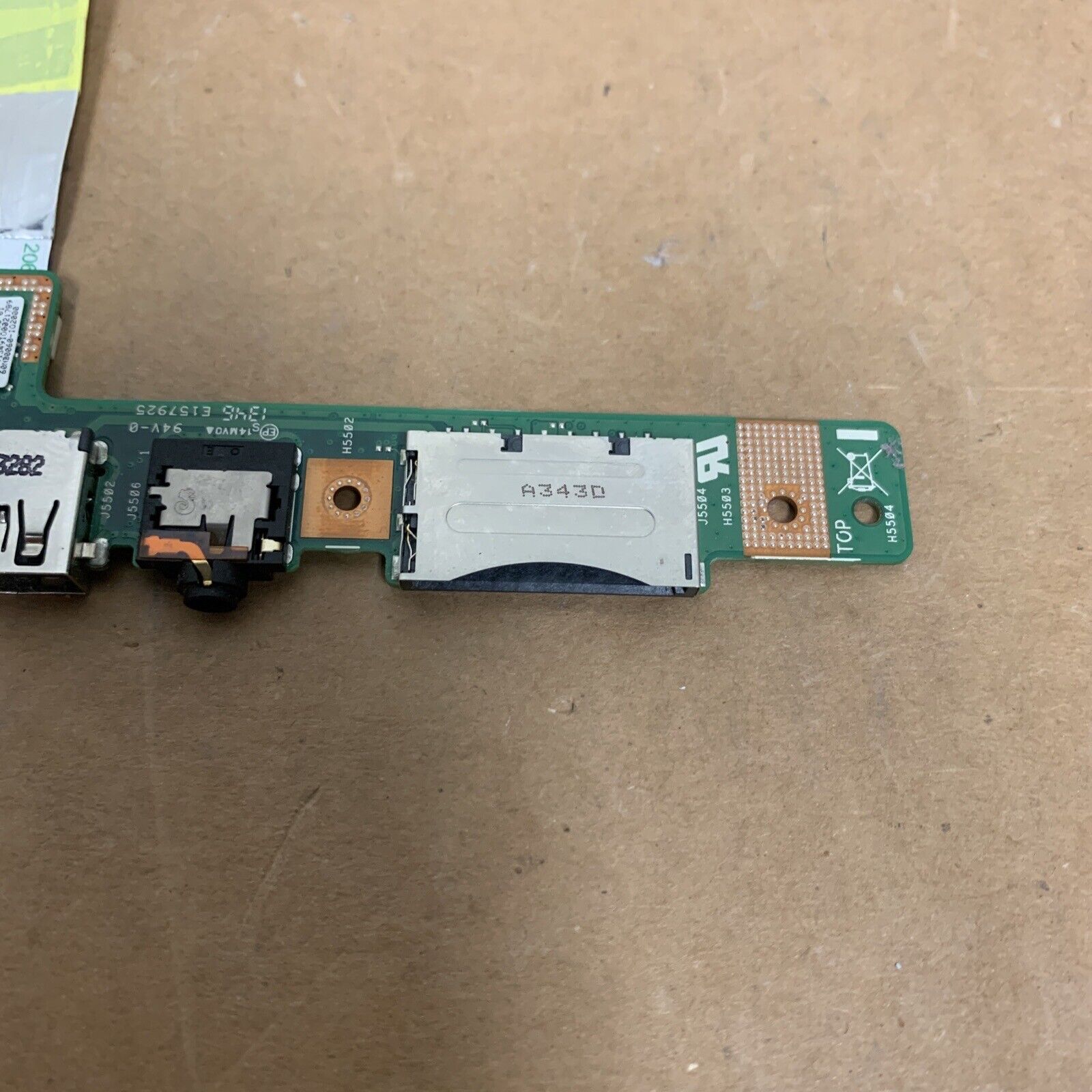 ORIGINAL ASUS S400C/V500 IO BOARD & CABLE 60NB0050-IO1 - S400CA_IO_Board - H5501