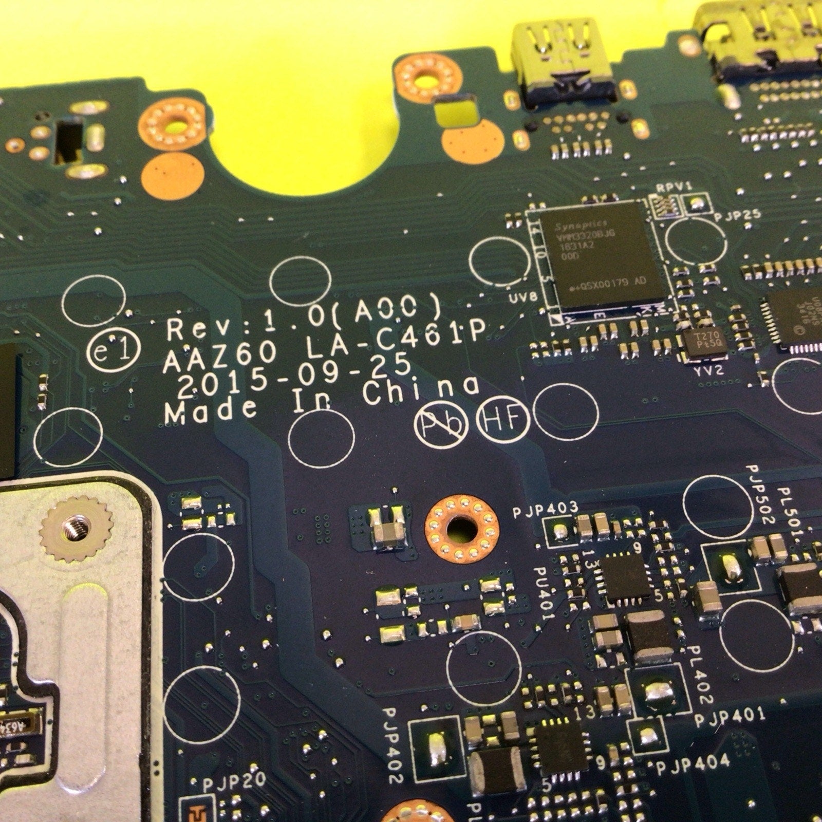 Dell Latitude E7470 Motherboard Core i7 HUA01 DGYY5 LA-C461P FOR PARTS or REPAIR