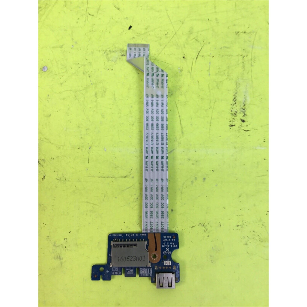 LS-D702P HP Notebook 15-AY Series USB SD Card Reader Board with Cable 855010-001