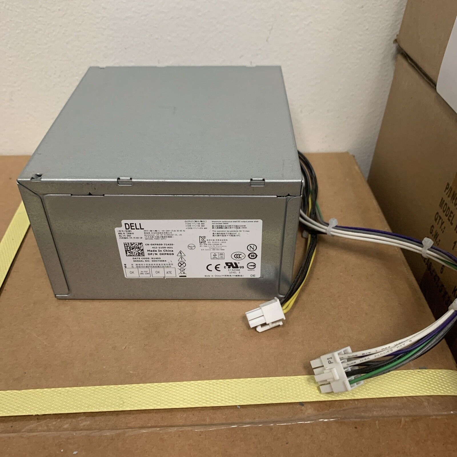 Dell L290AM-00 KPRG9 Power Supply 290W