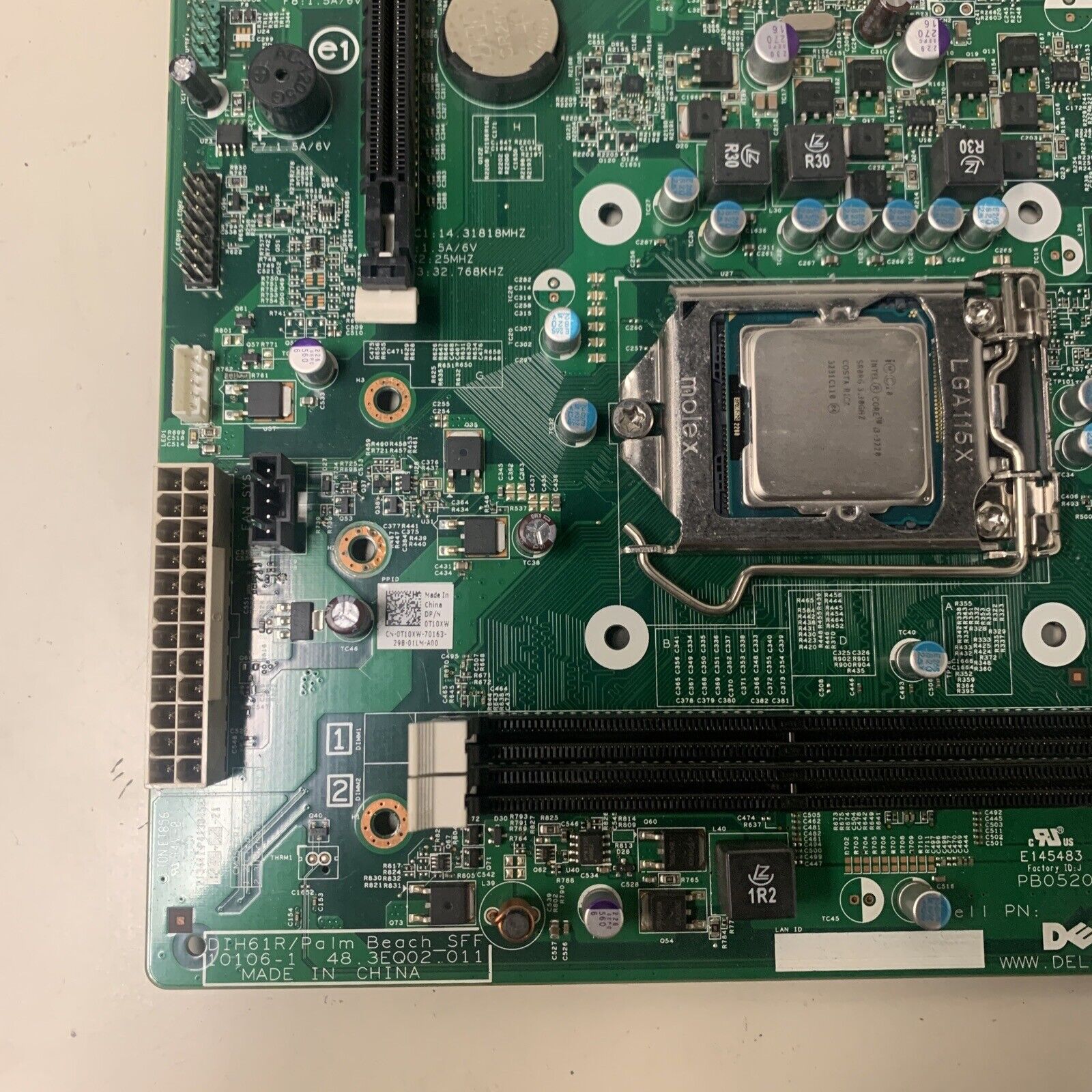 Dell OptiPlex 3010 LGA1155 DDR3 Desktop Motherboard | 0T10XW | With I3-3220 CPU