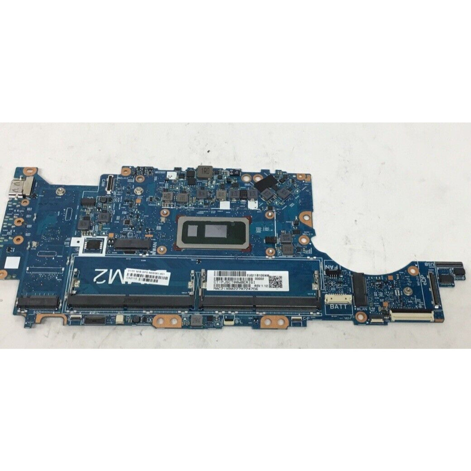 PARTS ONLY HP Elitebook 840 G7 14" Laptop Motherboard with i7-10610U M08561-601