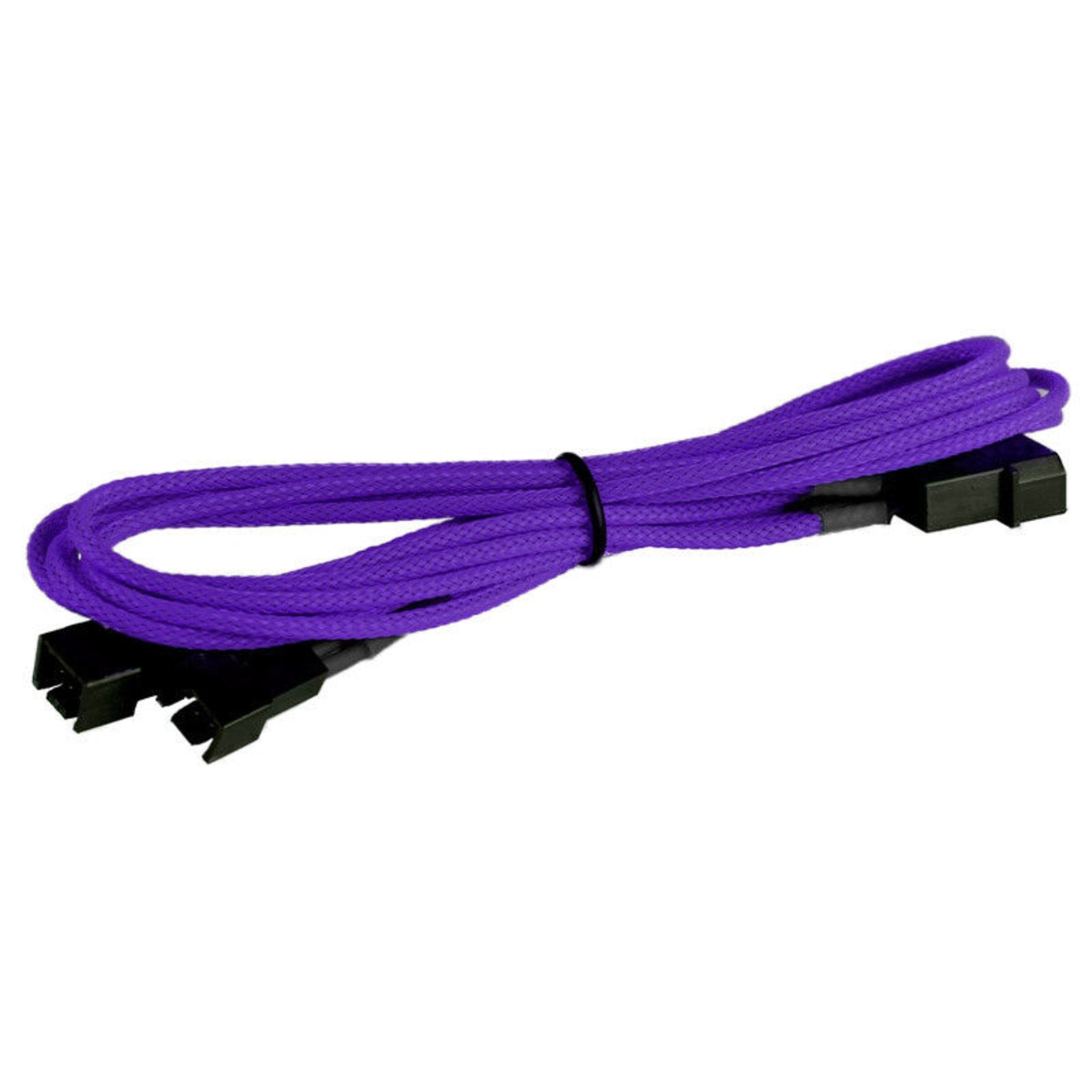 4-pin LP4 Power to 2x 3-Pin PC Fan Power Adapter - Purple