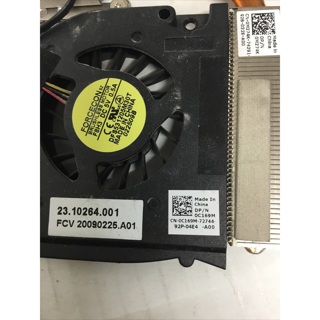 Dell Inspiron 15 1545 15.6" Genuine CPU Cooling Fan & Heatsink 0C169M 0M274K 113