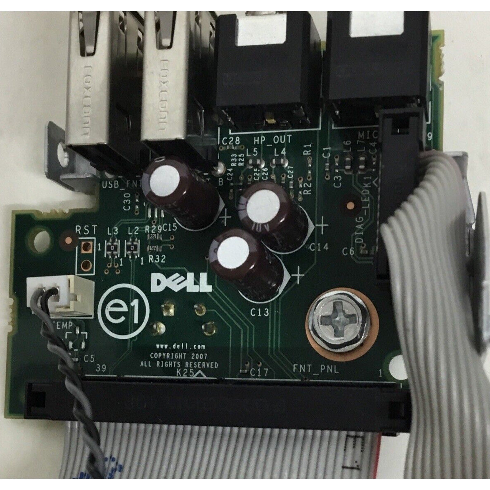 Dell Genuine OptiPlex 755 SFF USB/Audio Panel W/Cables XW055 0XW055 L-P