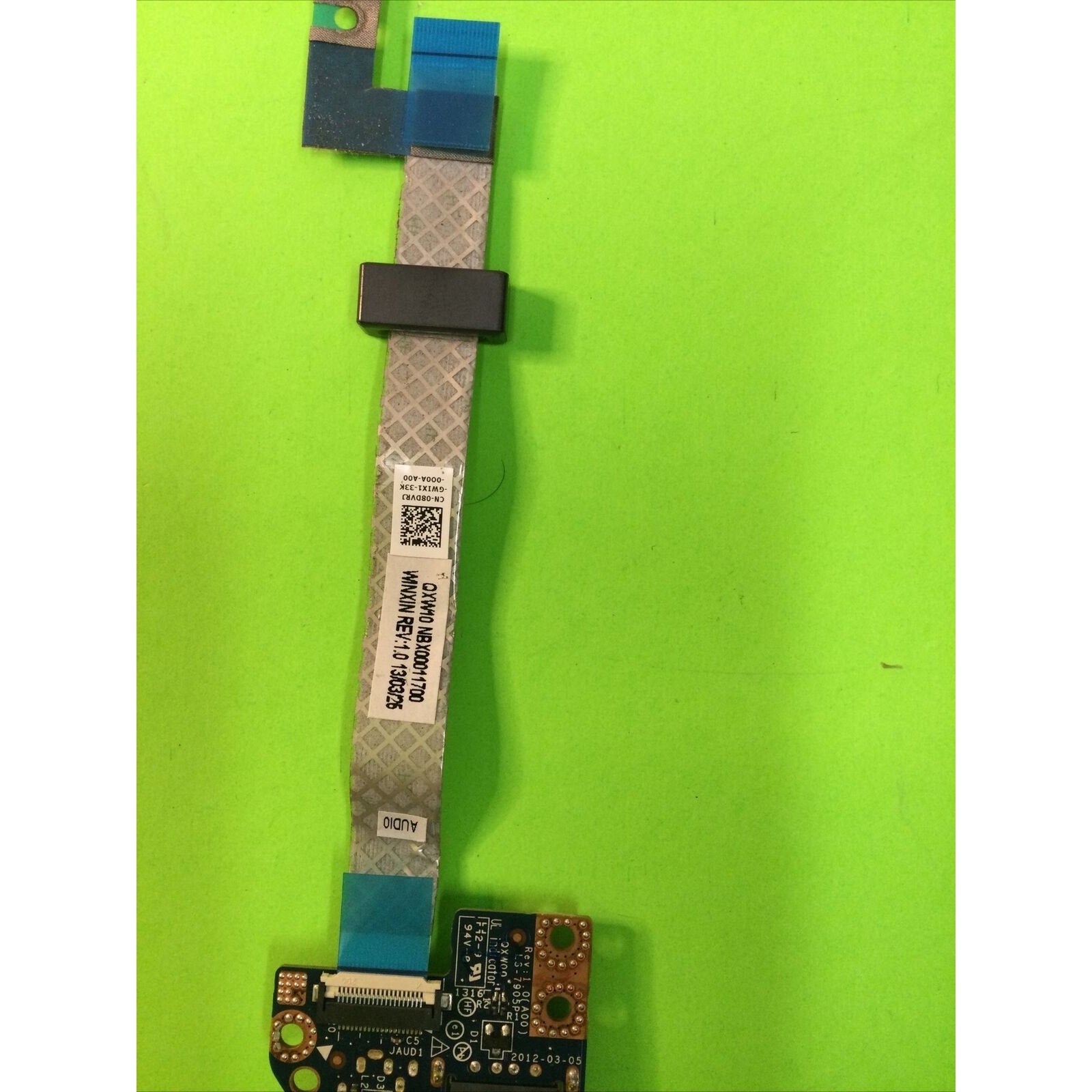 Dell Latitude E5430 Laptop USB Audio Port Board (QXW00 LS-7905P) w/ Ribbon Cable