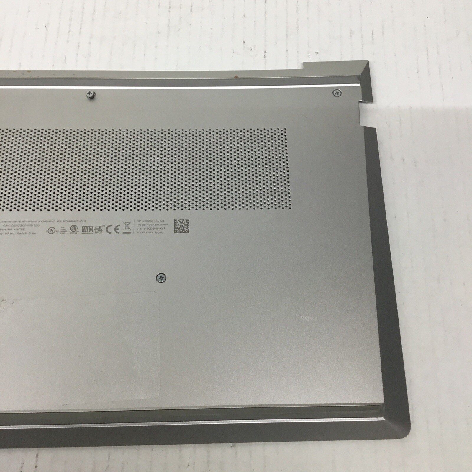 HP ProBook 440 G8 13" Genuine Laptop Bottom Case Base Cover