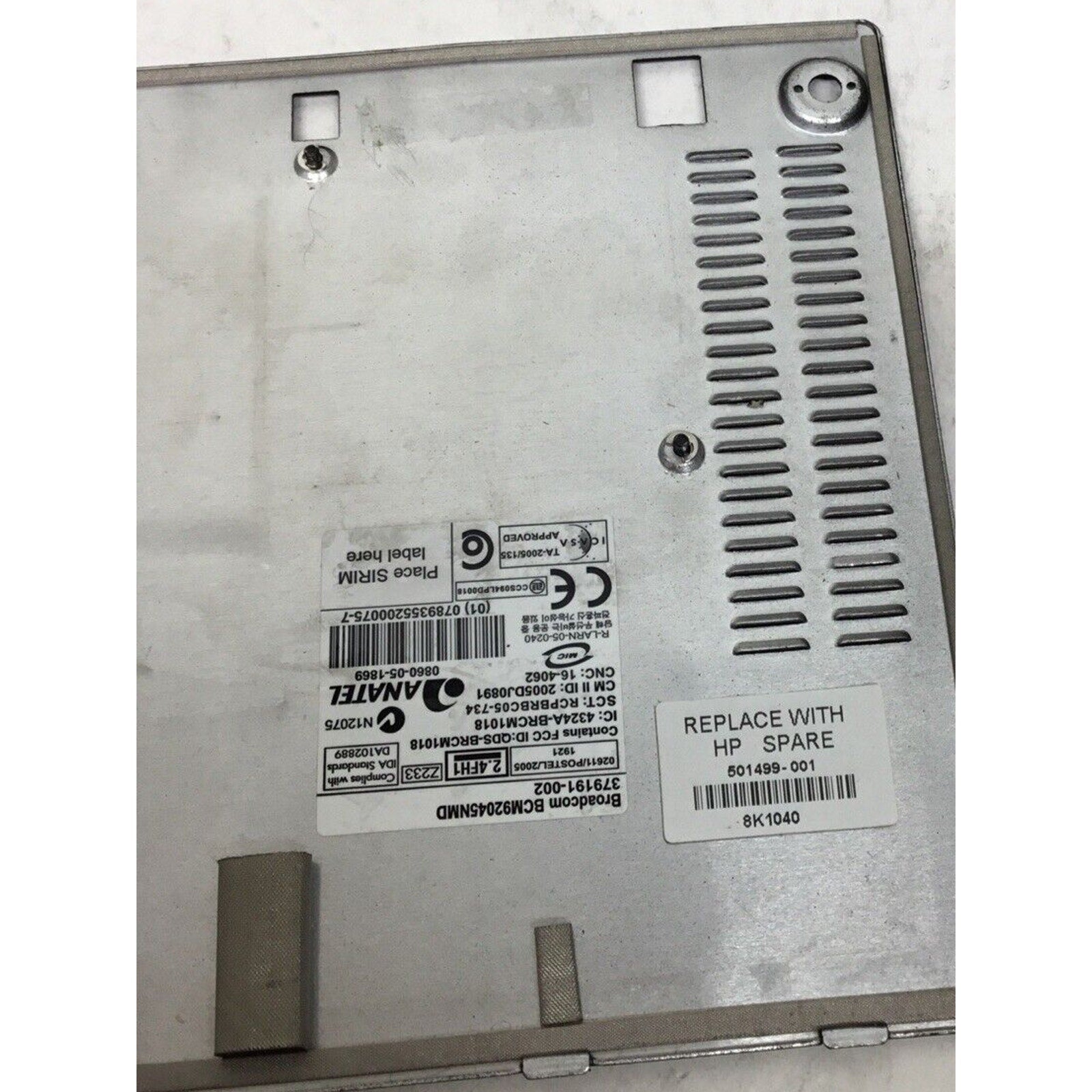 Cover bottom base for HP Elitebook 2730p - 501499-001