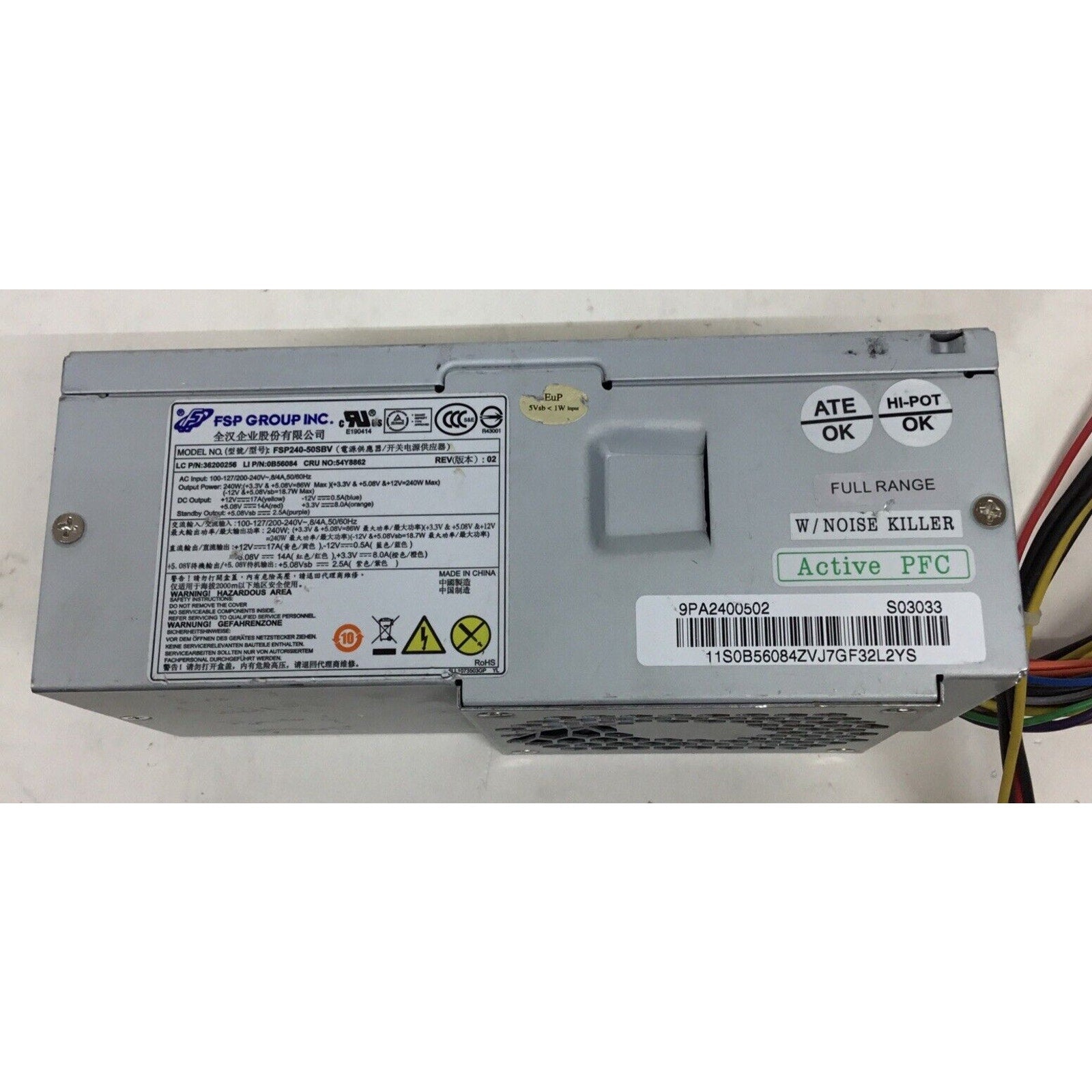 For Parts 54Y8862 Power Supply FSP FSP240-50SBV 36200256 PSU
