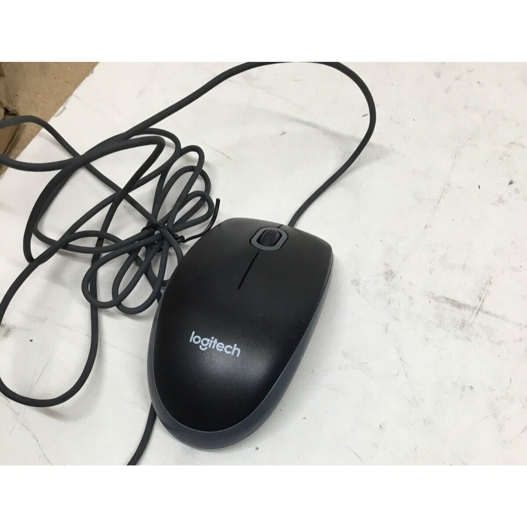 Logitech M-U0026 M100 Wired Optical USB Computer Mouse Black/Gray P/N 810-002182