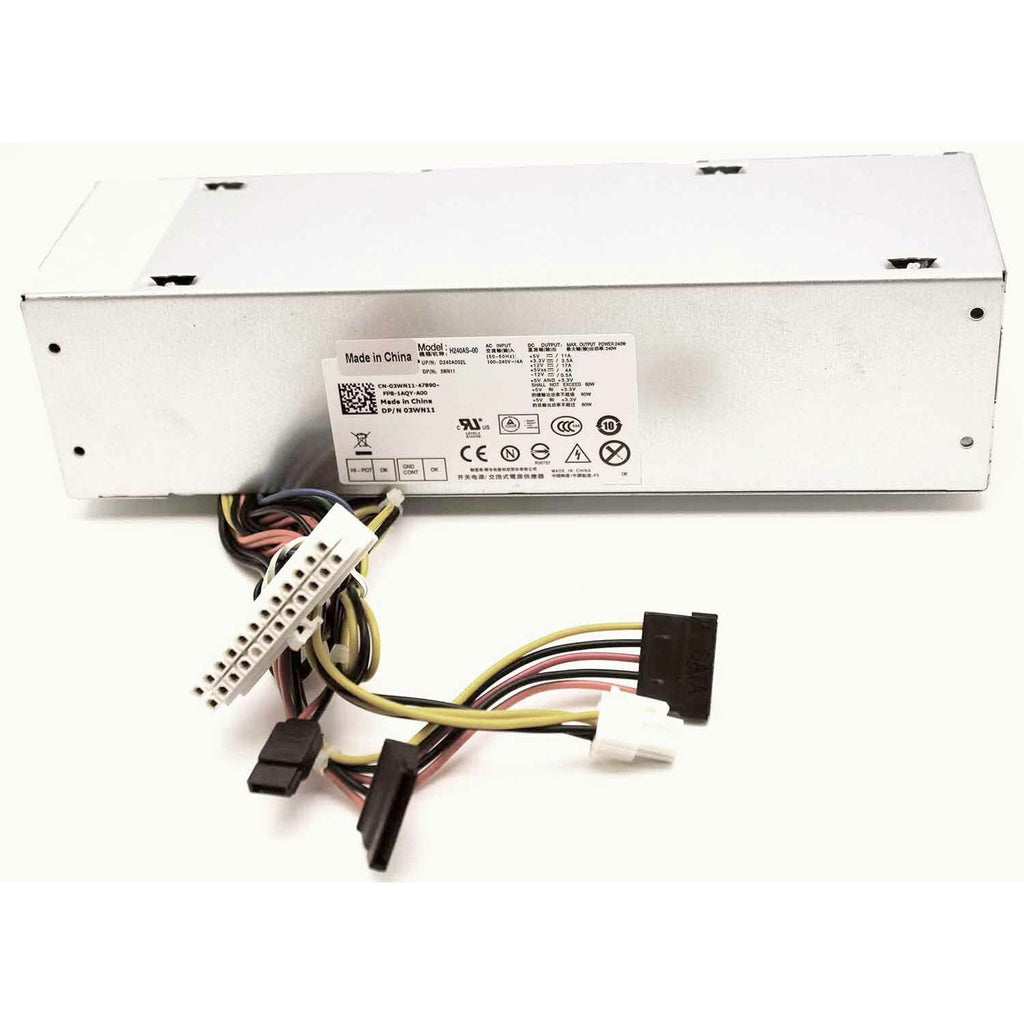 Power Supply 240W For OptiPlex 7010 9010 L240AS-00 AC240AS JNPVV 1GC38 F79TD