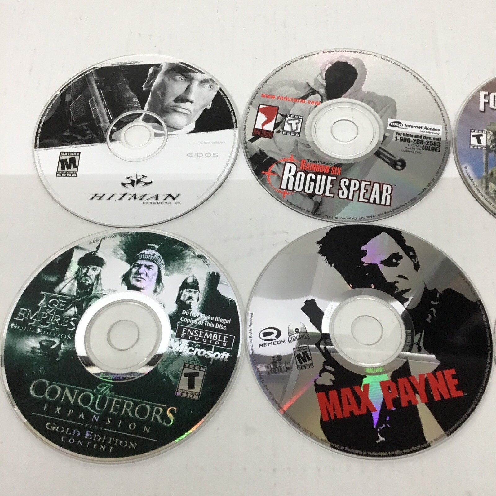 2010s Lot of Video Game Discs For Display Max Payne FFXIV Hitman UNTESTED