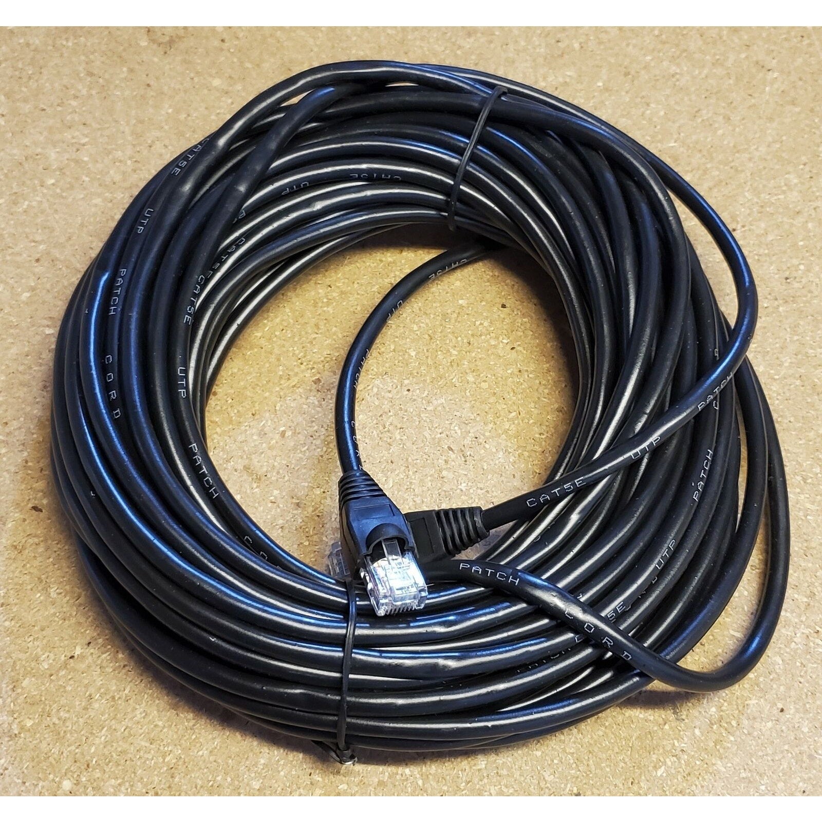 10 Pack of 50ft Cat5e Ethernet Network Patch Cable - Black - 50 Feet