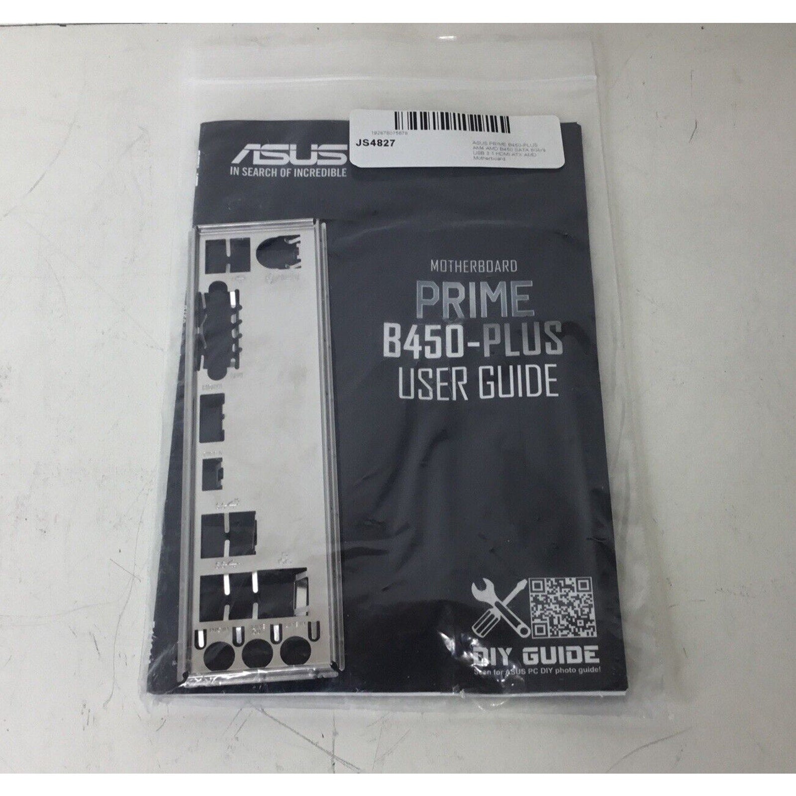ASUS Prime B450-Plus Motherboard User Guide w/ I/O Shield