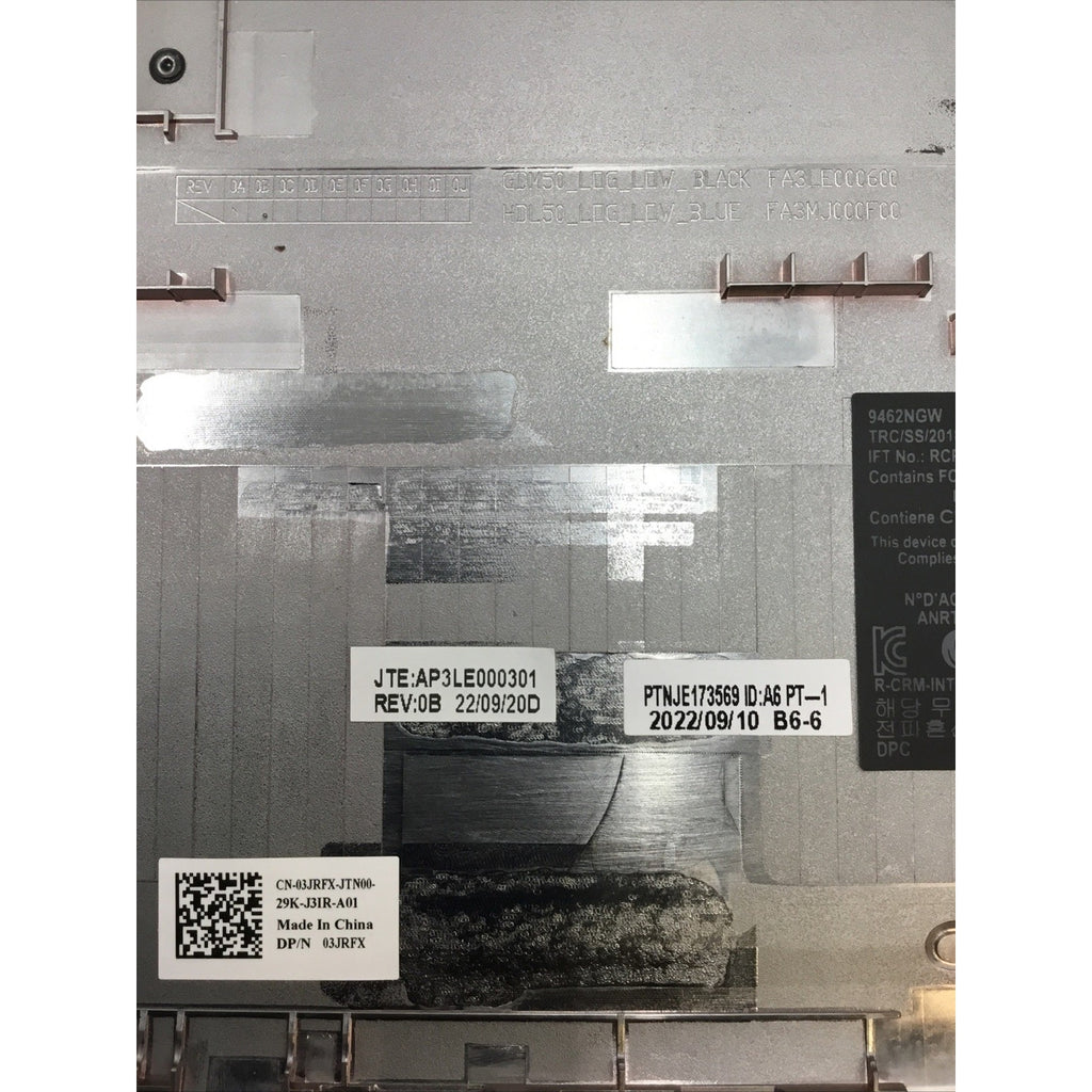 Dell OEM Inspiron 15 3510/3511 Laptop Bottom Base Cover HUU21 3JRFX