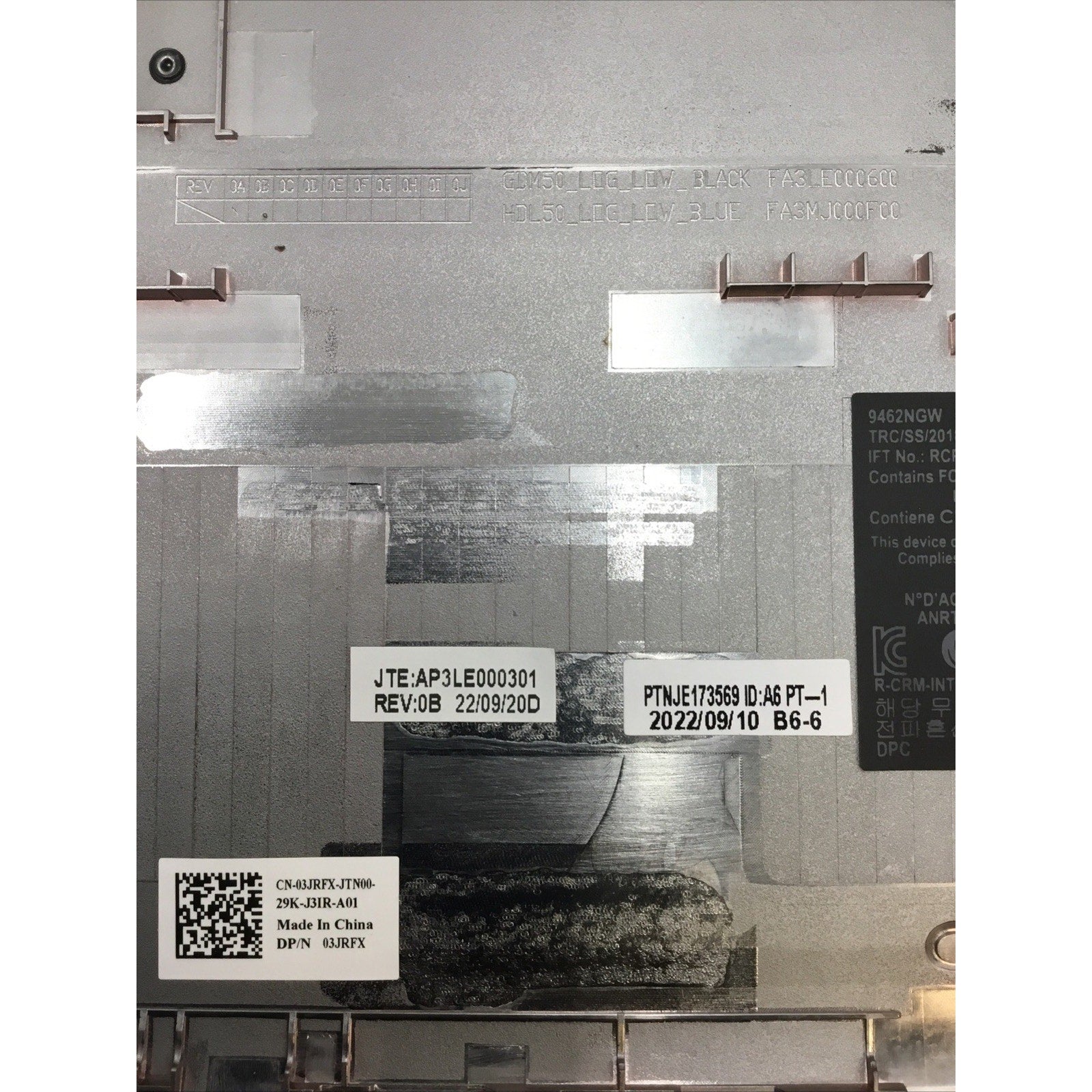 Dell OEM Inspiron 15 3510/3511 Laptop Bottom Base Cover HUU21 3JRFX