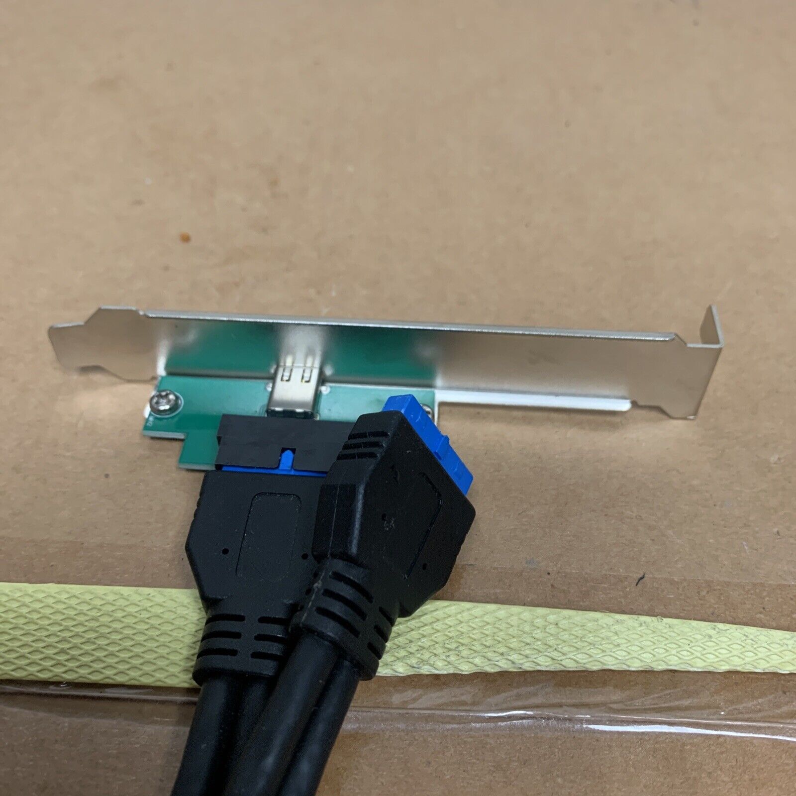 1-Port USB 3.0 Motherboard 20 pin to USB-C 3.1 Type C External Bracket For PC