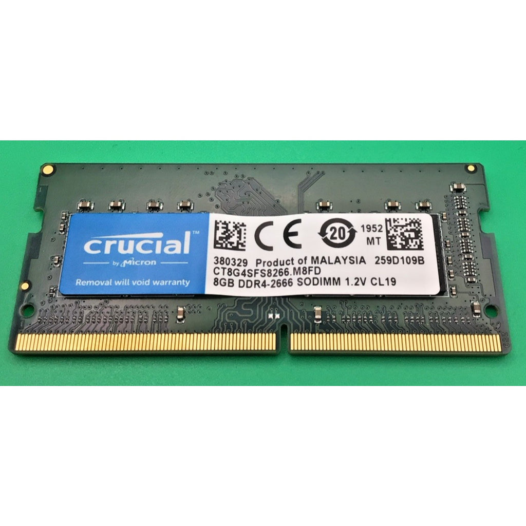 Crucial 8GB DDR-2666 DDR4 Laptop Memory Ram SODIMM CT8G4SFS8266.M8FD