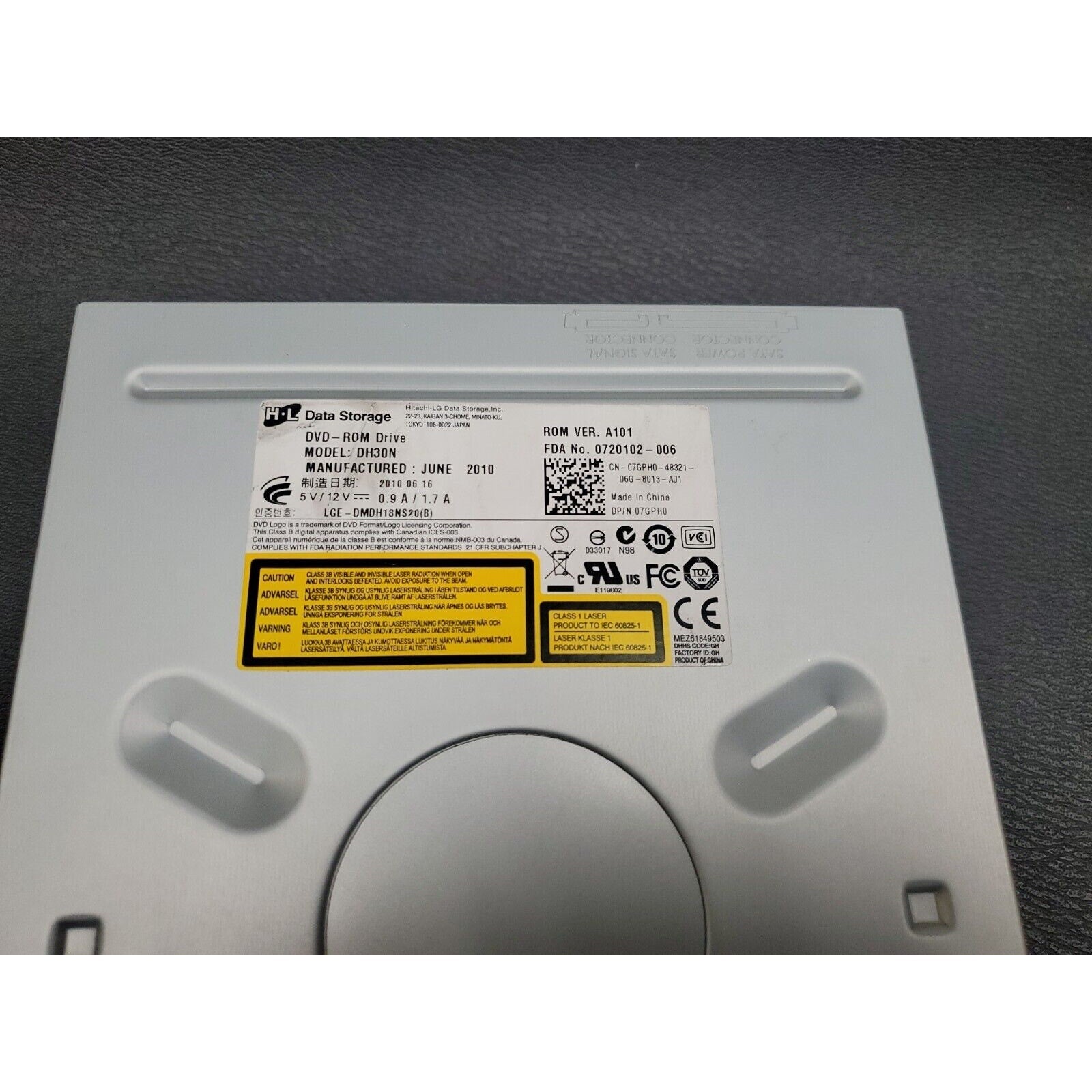 H.L Data Storage DH30N 16X DVD-ROM Drive ROM VER A101 07GPH0-48321-06G-8013-A01