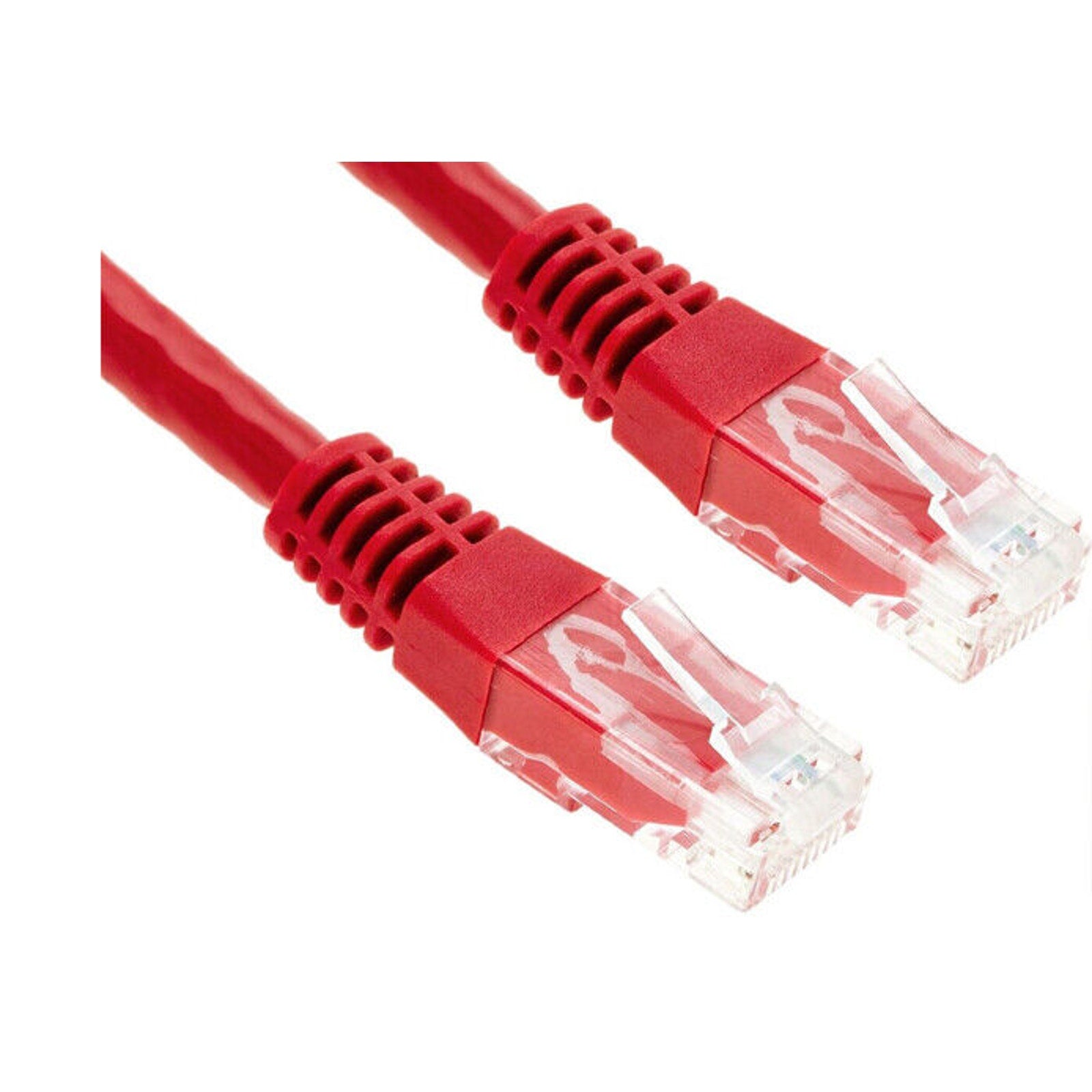 5ft Cat5e RJ45 Gigabit Ethernet Network Cable - Red - 5 Feet
