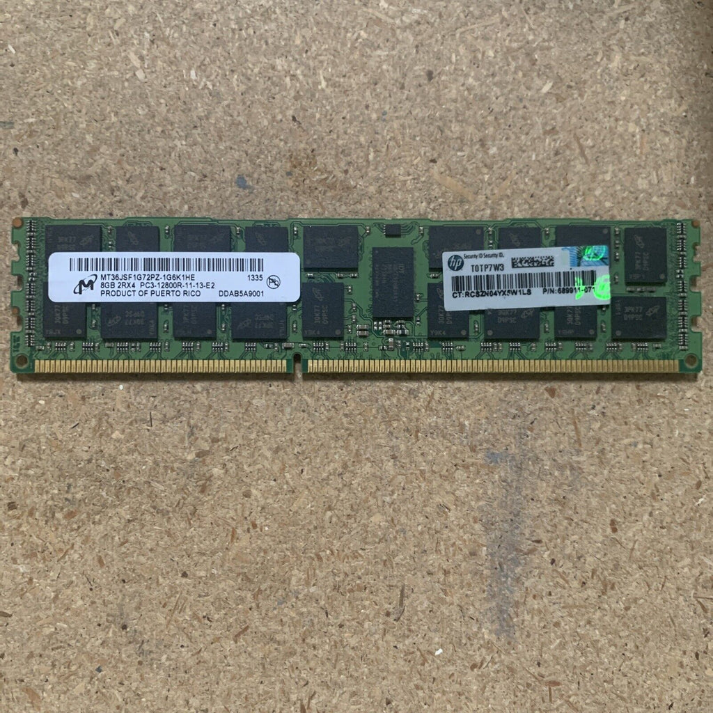 689911-071 HP 8GB (1X8GB) 2RX4 PC3-12800R SERVER MEMORY 690802-B21