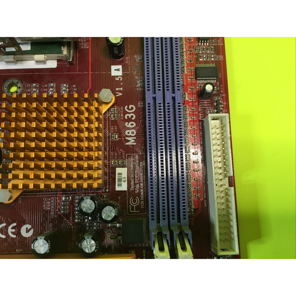 PC Chips M863G Motherboard w/AMD Duron 1.6ghz and Heat Sink