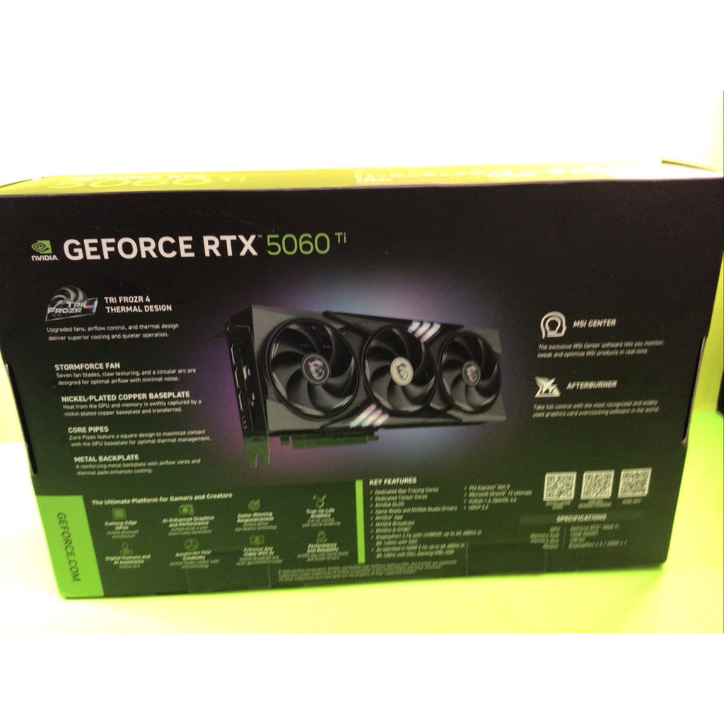 MSI RTX 5060 TI Gaming Trio Retail Box Only