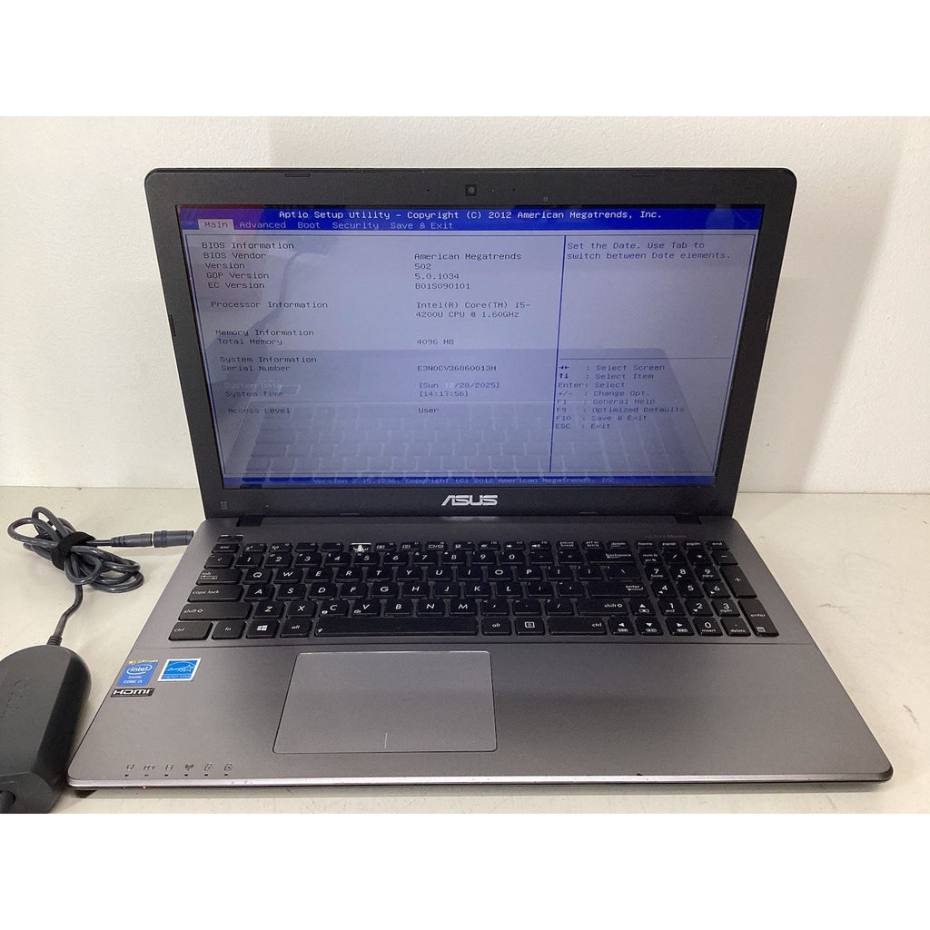 ASUS X550LA-SI50402W Laptop 15.6" Intel Core i5-4200U No RAM or HDD - For Parts