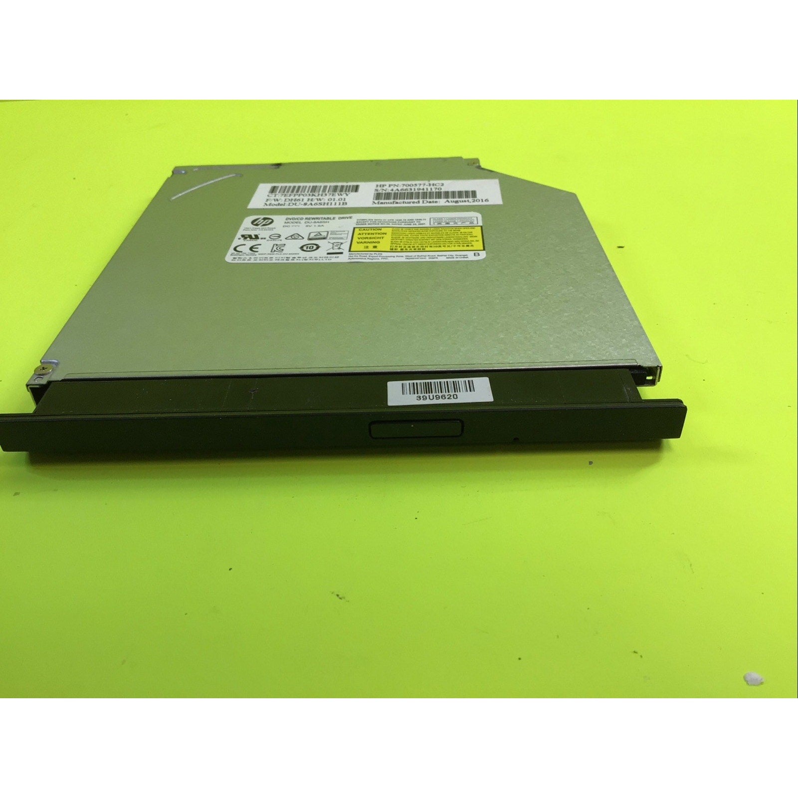HP Pavilion 15-f222wmDVD Rewritable Drive 700577-HC2 DU-8A6SH111B