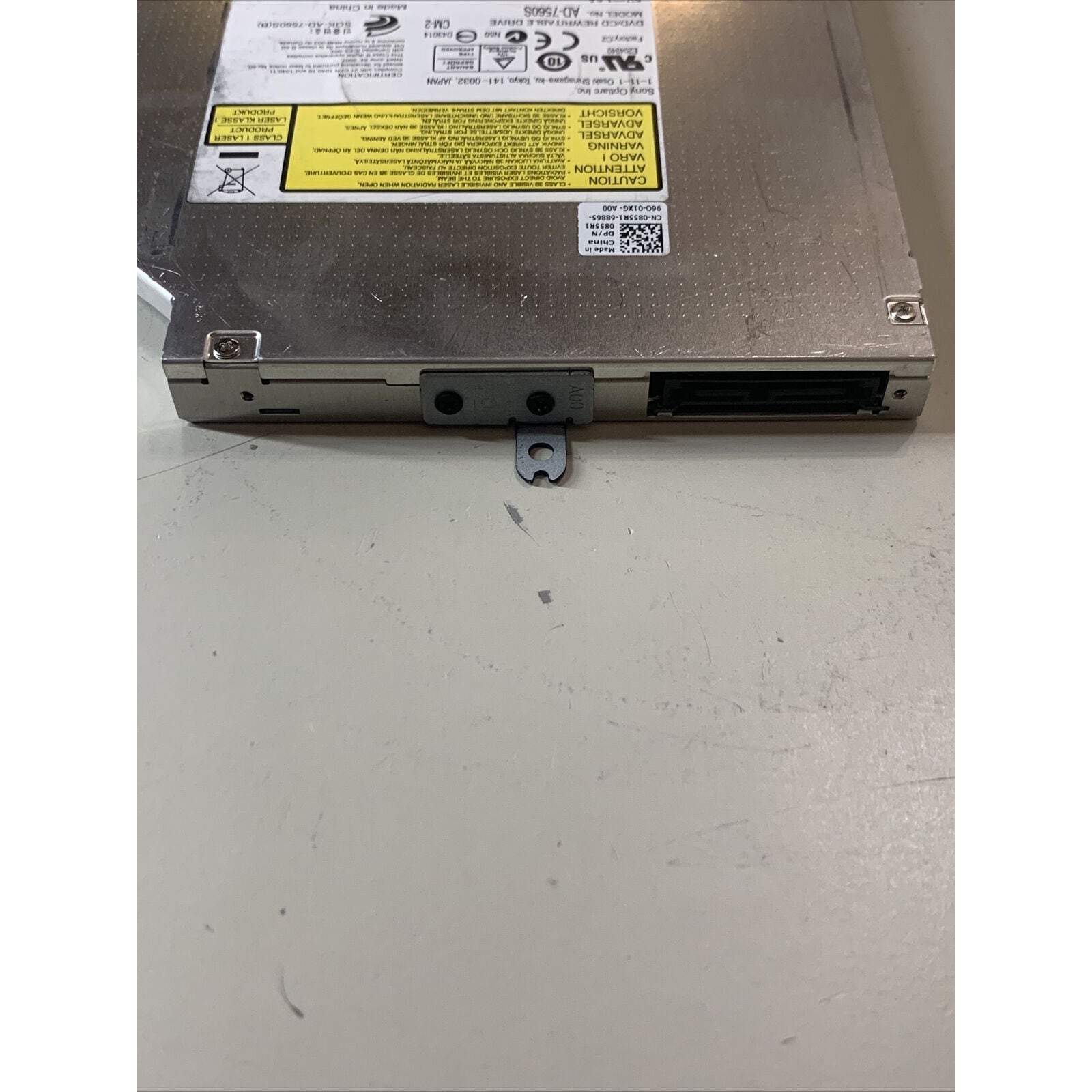 Dell AD-7560S Inspiron SATA DVD Writer Drive With Bracket - 0855R1 - No Bezel