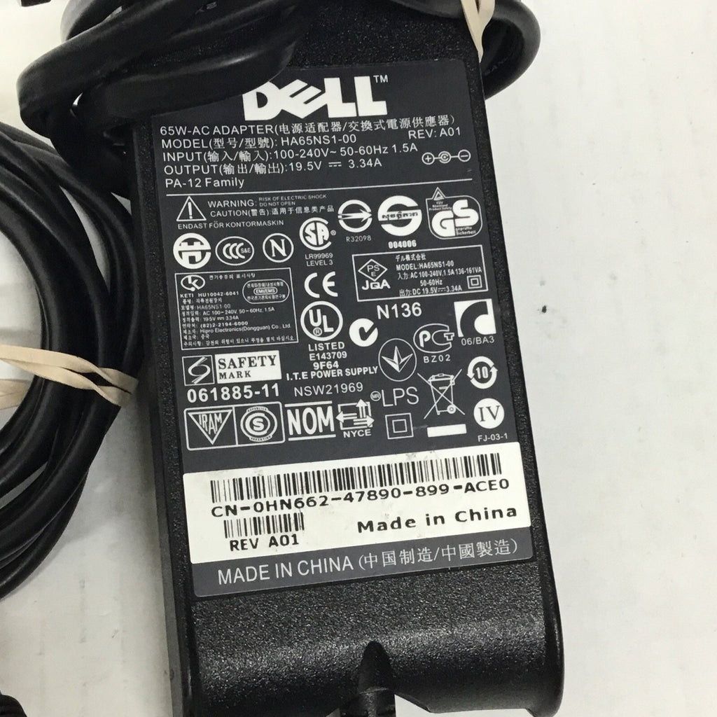 DELL HA65NS1-00 19.5V 3.34A 65W Genuine Original AC Power Adapter Charger