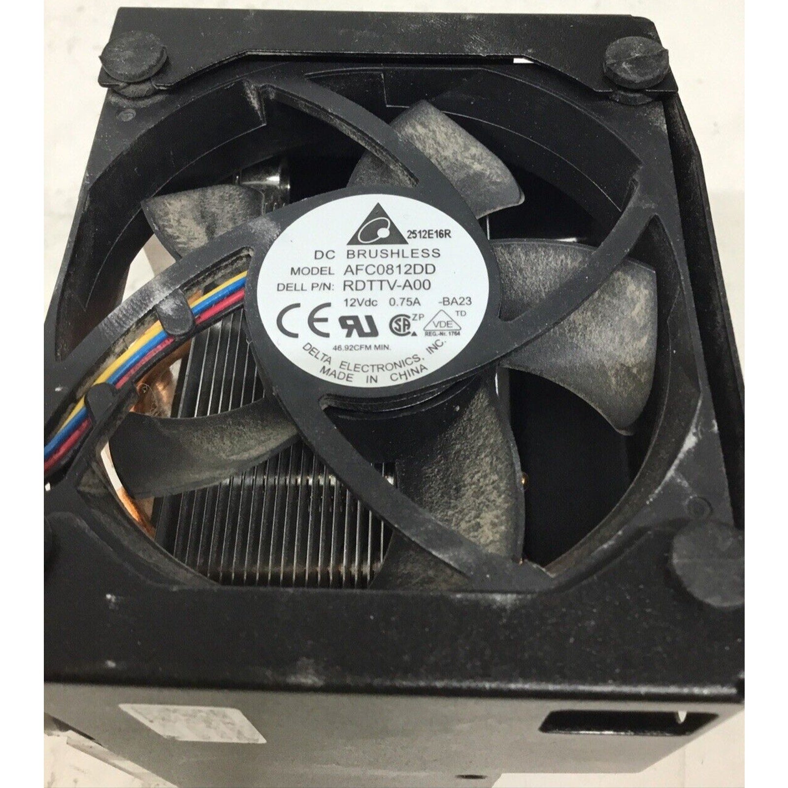 Delta 8020 AFC0812DD 12V 0.75A 80*20mm PWM Cooling Fan with Heatsync.
