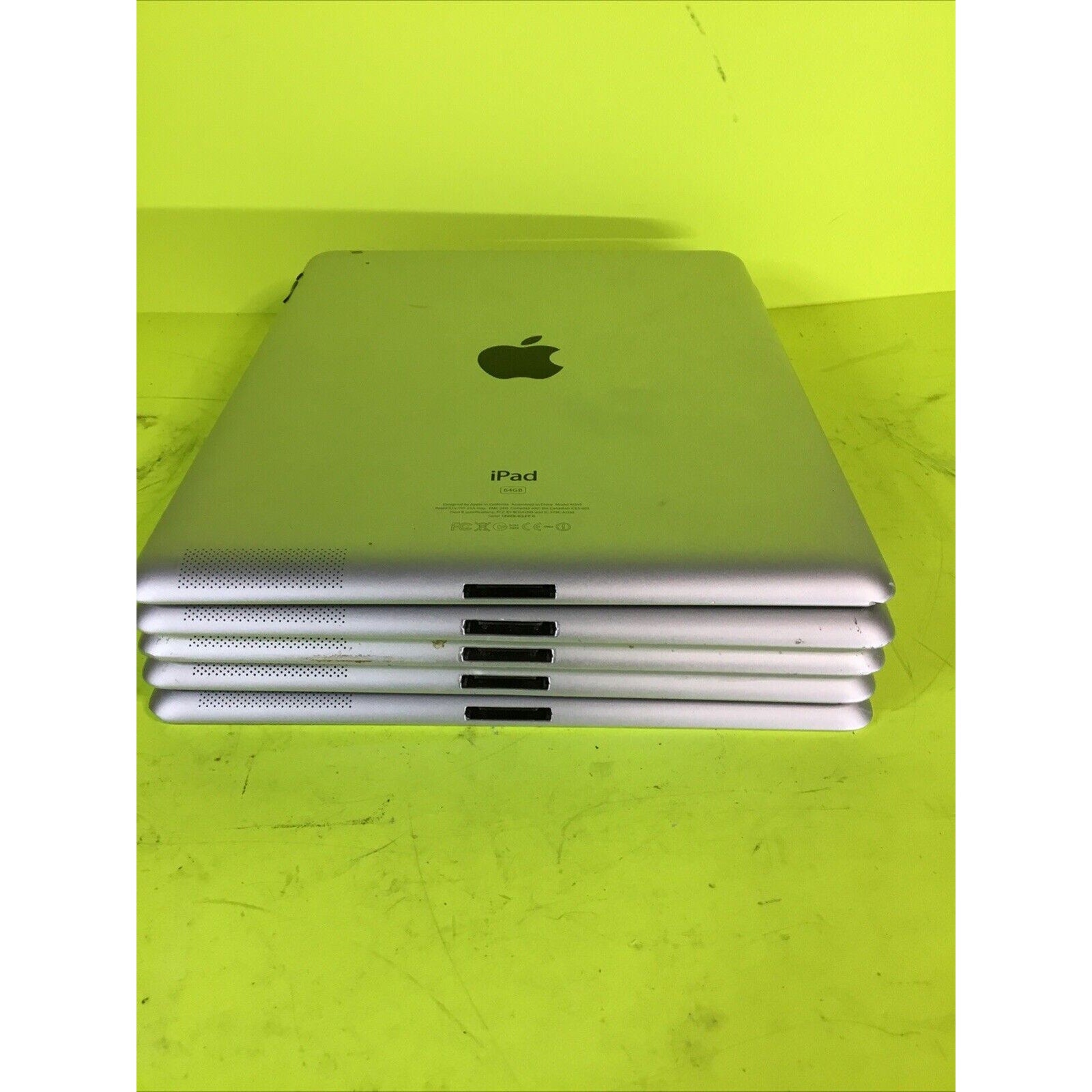 Lot of 5 Vintage iPad 2nd Gen FOR PARTS GOLD RECOVERY or RARE EARTH RECOVERY