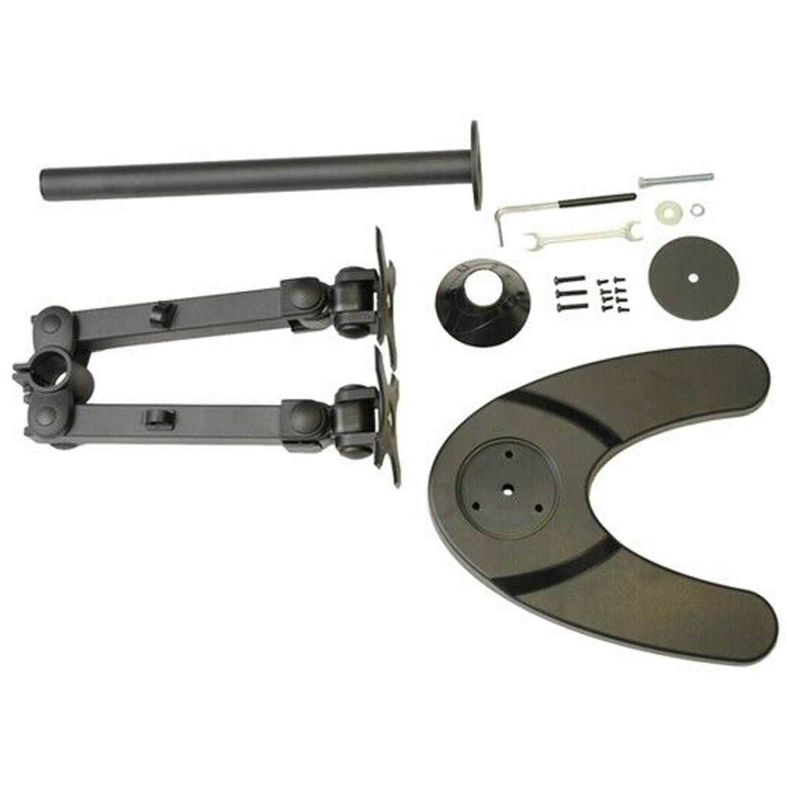 MonMount Dual LCD Freestanding Monitor Stand Up to 24-Inch, Black (LCD-6460B)