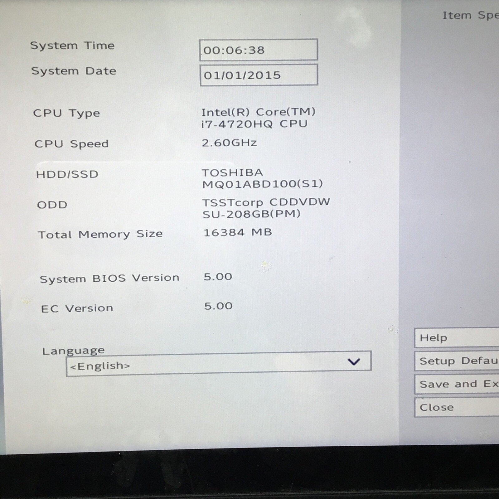 Toshiba Satellite S55t-C522 i7-4720HQ 16GB Ram For Parts READ DESC