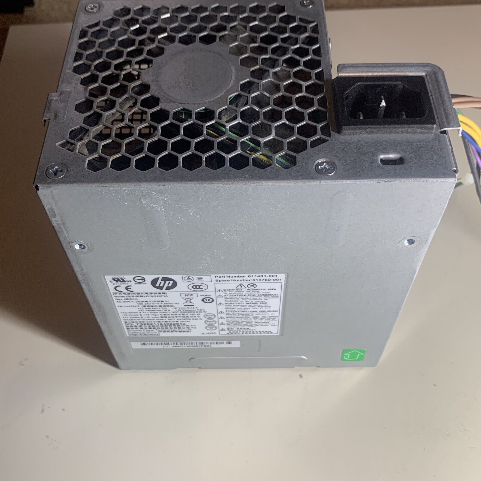 HP D10-240P1A 240w Power Supply 611481-001