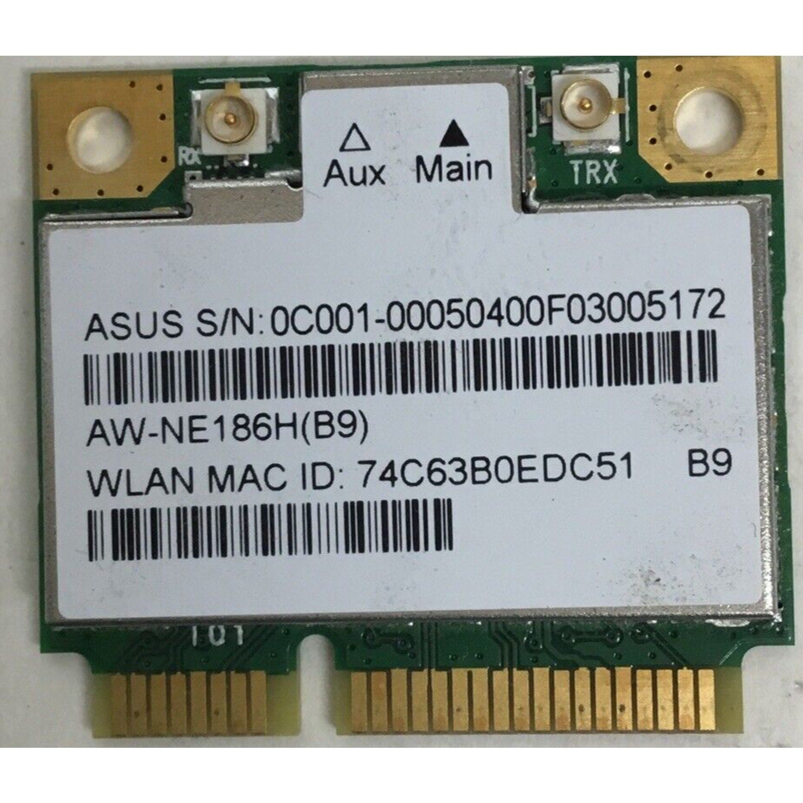 Asus AW-NE186H Wireless WiFi Card VivoBook X202E Q200E Mini PCIe