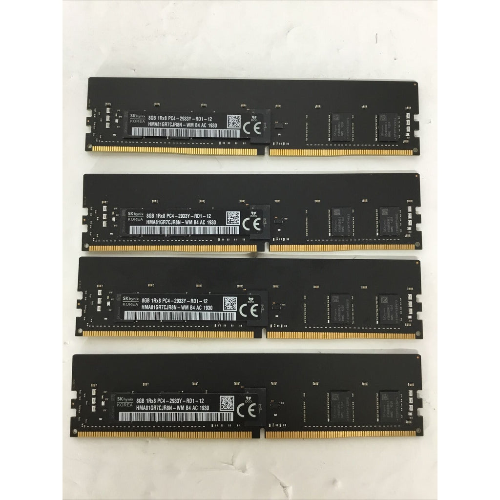 SK Hynix 32GB (4x 8GB) RAM 1Rx8 PC4 2933Y-RD1-12 (HMA81GR7CJR8N)
