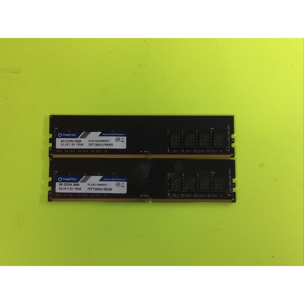 Timetec 16GB DDR4 2666MHz PC4-21300 Non-ECC Unbuffered 1.2V CL19 2Rx8