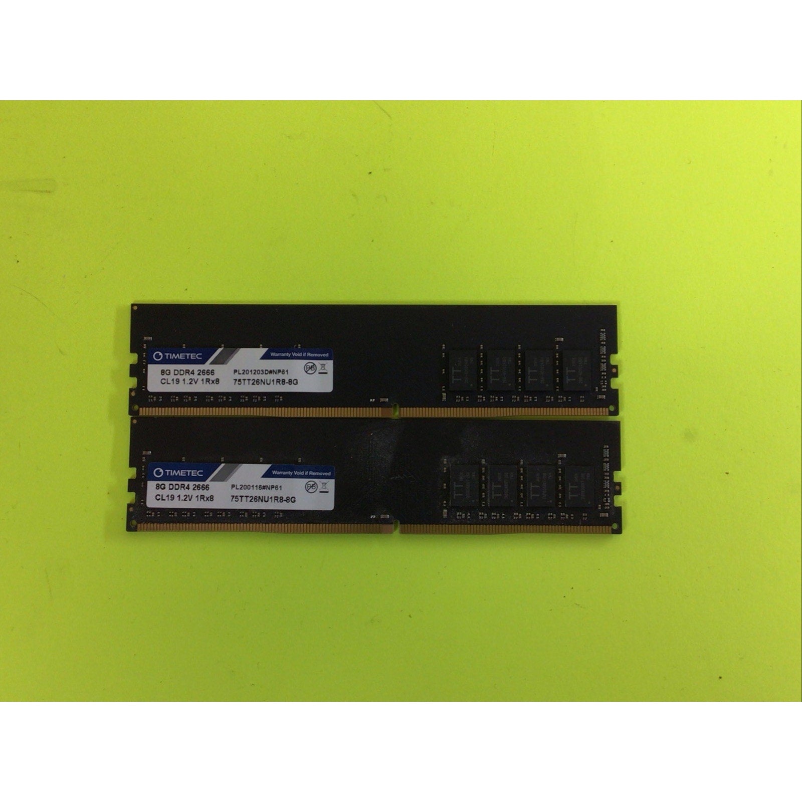 Timetec 16GB DDR4 2666MHz PC4-21300 Non-ECC Unbuffered 1.2V CL19 2Rx8